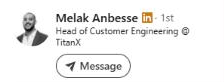 Melak Anbesse, Head of Customer Engineering at TitanX